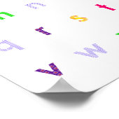 アルファベット小文字 ポスター (角)