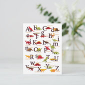 アルファベット恐竜 シーズンポストカード (スタンド正面)