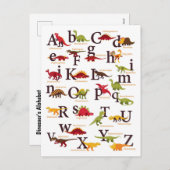 アルファベット恐竜 シーズンポストカード (正面/裏面)