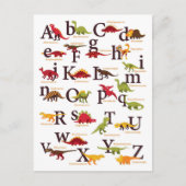 アルファベット恐竜 シーズンポストカード (正面)