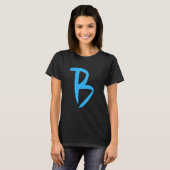 アルファベット手書き文字B Tシャツ (正面フル)