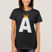 アルファベット文字のイニシャル Tシャツ (正面)