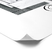 アルファベット文字の写真の愛ここに10x20 ポスター (角)