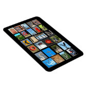 アルファベット文字の写真 マグネット (右側)