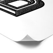 アルファベット文字の名前のアート ポスター (角)