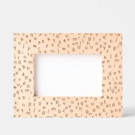 アルファベット文字デザイン刻印フレーム レーザー彫刻フレーム