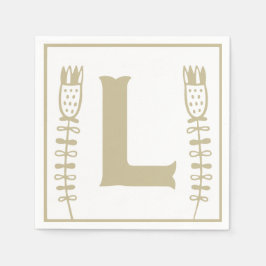 アルファベット文字ブロック赤男女兼用ちゃんシャワー スタンダードカクテルナプキン