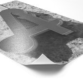 アルファベット文字写真A9白黒4x6 フォトプリント (角)