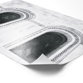 アルファベット文字写真B1白黒4x6 フォトプリント (角)