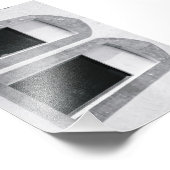 アルファベット文字写真B5白黒4x6 フォトプリント (角)