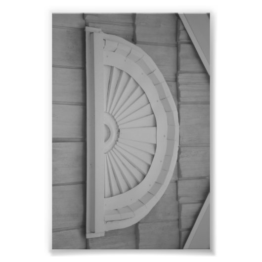 アルファベット文字写真D1白黒4x6 フォトプリント (正面)