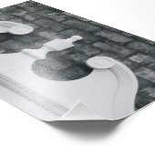 アルファベット文字写真E6白黒4x6 フォトプリント (角)