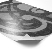 アルファベット文字写真G4白黒4x6 フォトプリント (角)