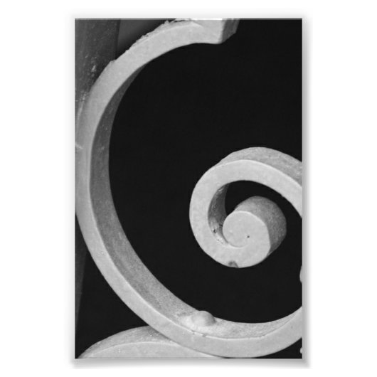 アルファベット文字写真G7白黒4x6 フォトプリント (正面)