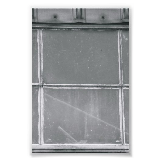 アルファベット文字写真H1白黒4x6 フォトプリント (正面)