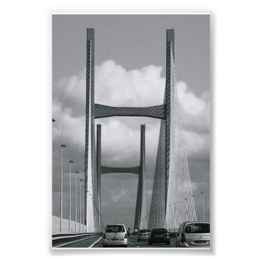 アルファベット文字写真H2白黒4x6 フォトプリント (正面)