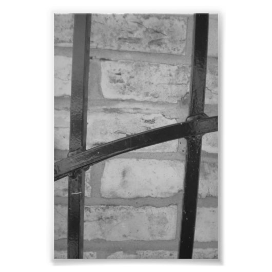 アルファベット文字写真H4白黒4x6 フォトプリント (正面)