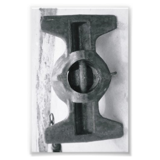 アルファベット文字写真I6白黒4x6 フォトプリント (正面)