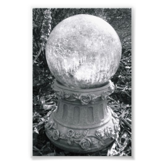 アルファベット文字写真I8白黒4x6 フォトプリント (正面)