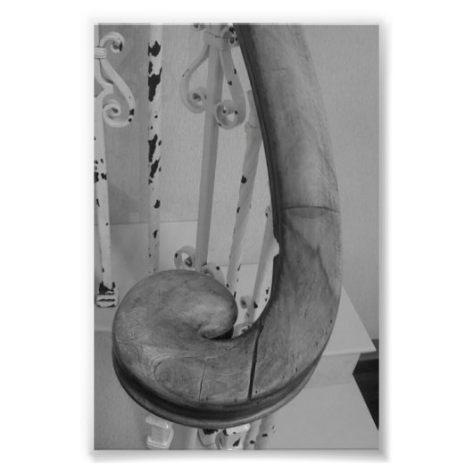 アルファベット文字写真J5白黒4x6 フォトプリント (正面)