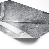 アルファベット文字写真K4白黒4x6 フォトプリント (角)