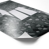 アルファベット文字写真L1白黒4x6 フォトプリント (角)