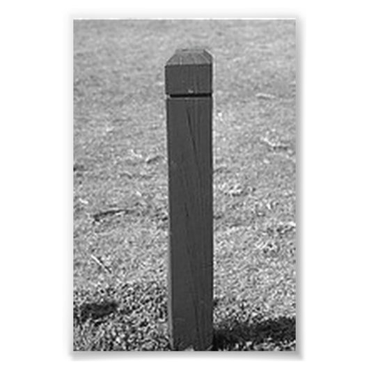 アルファベット文字写真L3白黒4x6 フォトプリント (正面)