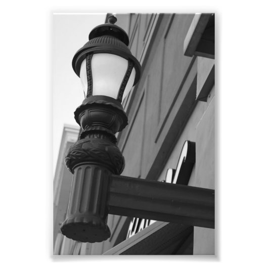 アルファベット文字写真L8白黒4x6 フォトプリント (正面)