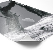 アルファベット文字写真M7白黒4x6 フォトプリント (角)