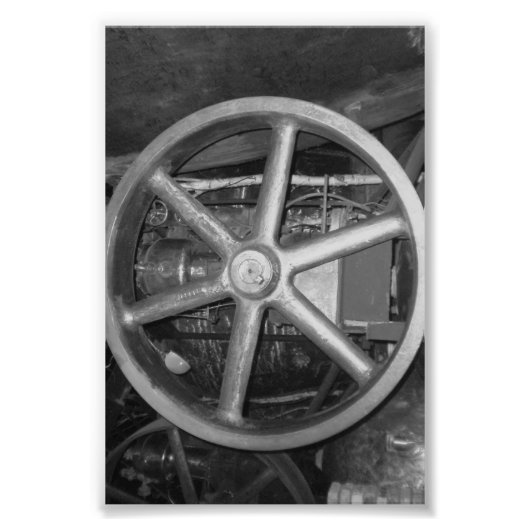 アルファベット文字写真O4白黒4x6 フォトプリント (正面)