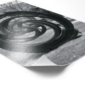 アルファベット文字写真O7白黒4x6 フォトプリント (角)