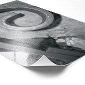 アルファベット文字写真P2白黒4x6 フォトプリント (角)