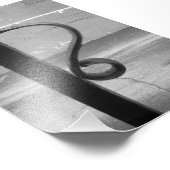 アルファベット文字写真R1白黒4x6 フォトプリント (角)