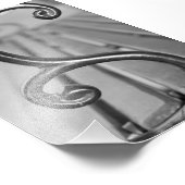 アルファベット文字写真S3白黒4x6 フォトプリント (角)