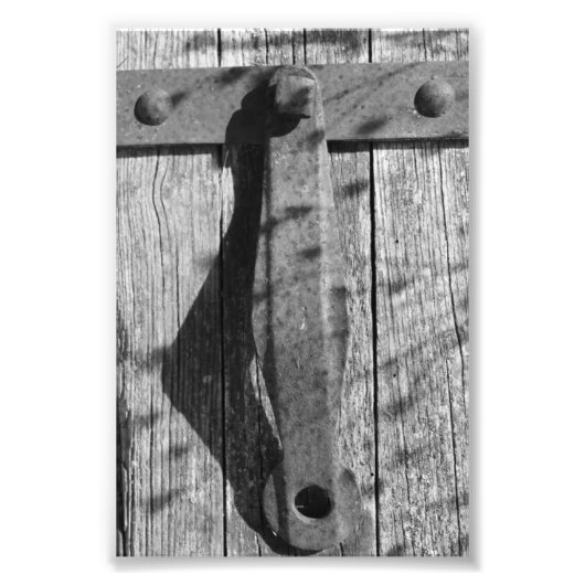 アルファベット文字写真T3白黒4x6 フォトプリント (正面)