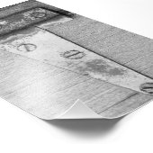 アルファベット文字写真T5白黒4x6 フォトプリント (角)