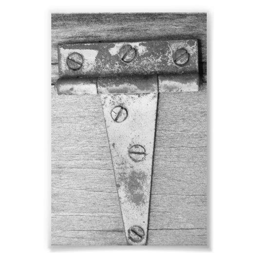 アルファベット文字写真T5白黒4x6 フォトプリント (正面)