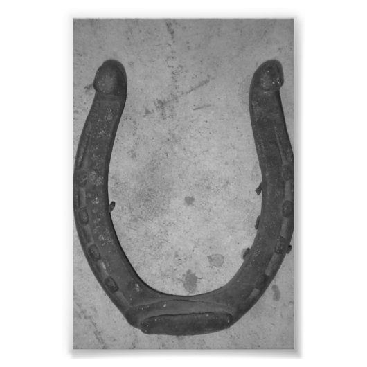 アルファベット文字写真U4白黒4x6 フォトプリント (正面)