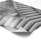 アルファベット文字写真V5白黒4x6 フォトプリント (角)