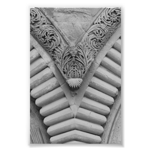 アルファベット文字写真V5白黒4x6 フォトプリント (正面)