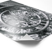 アルファベット文字撮影Q1白黒4x6 フォトプリント (角)