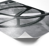 アルファベット文字撮影Q2白黒4x6 フォトプリント (角)