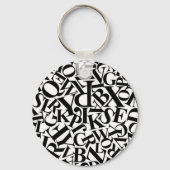 アルファベット文字 キーホルダー (正面)