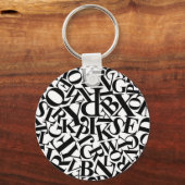 アルファベット文字 キーホルダー (正面)