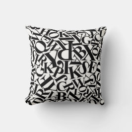 アルファベット文字 クッション