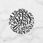 アルファベット文字 コンフェッティ (スモール正面)