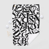 アルファベット文字 ゴルフタオル (インサイチュ)