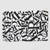 アルファベット文字 ゴルフタオル (横)