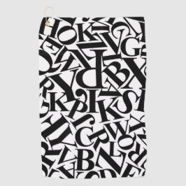 アルファベット文字 ゴルフタオル