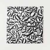 アルファベット文字 タペストリー (正面(横))